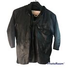 Vintage Phase 2 Genuine Leather Men's XL Hooded Jacket w/removable liner