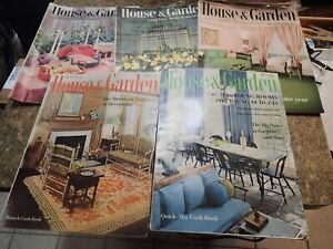 Lot of 5 Vintage House & Garden Magazines from 1950s 1960s