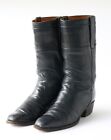 Lucchese Spanish Collection Cowboy Boots Made in Spain 12 B Stovepipe Blue Black