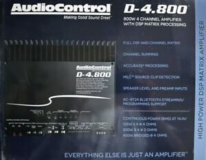 New ListingAudioControl D-4.800 4 Channel DSP Amplifier w/Accubass  NEW! Retails Over $800!