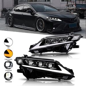 New LED Headlights For Toyota Camry XSE XLE TRD SE LE 2018-2023 Clear Head Light (For: 2021 Toyota Camry)