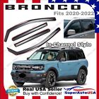 For Ford Bronco Sport 2021-22 In-Channel Window Visor Rain Vent Guard Deflectors (For: 2021 Ford Bronco Sport)