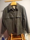 LL Bean Mens Maine Guide Wool Blend Jacket 161781 Wind Stopper EUC Charcoal
