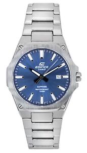 Casio Edifice Analog Stainless Steel Blue Dial EFR-S108D-2A 100M Mens Watch