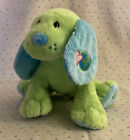 Webkinz Blue Green Earth Puppy Dog Stuffed Beanbag Plush HM491 No Code 8”
