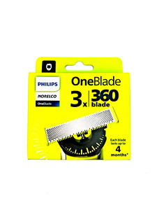 Philips Norelco OneBlade 360 Blade Replacement 3x Pack NEW SEALED IN BOX