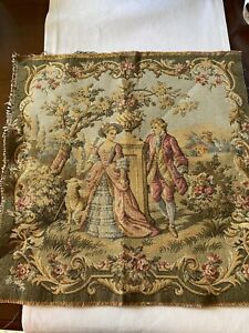 French tapestry 19x19 made in France perfect for footstool, pillow or framed