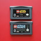 Lego Star Wars I II 1 2 Nintendo Game Boy Advance Lot 2 Games Authentic Saves
