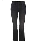 CAbi High-Low Crop Washed Black, Style # 4519, Size 8, Fall 2023- New In Bag