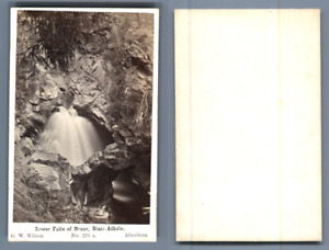 G. W. Wilson, Scotland, Blair Athol Lower Falls of Bruar Vintage Business Card,