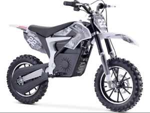 MotoTec 36V 500W Demon Electric Dirt Bike Lithium White, Kids Ride E Scooter✅