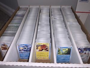 1000 Japanese Pokemon Cards UNSEARCHED Bulk Lot - C/UC + 10 HOLOS NM