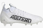 Adidas Adizero Primeknit FB Cleats - White/Black/Silver Metallic - Size 8.5-15