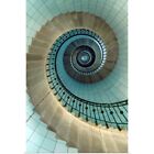 Looking Up The Spiral Staircase Of The Poster Art Print, Lighthouse Home Decor