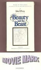 WORK IN PROGRESS Beauty and the Beast (Disney Video) 1991 New York Film Fest vhs