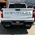 BLACK Tailgate Insert Letters Decal Vinyl Stickers for Chevrolet Silverado 19-21 (For: More than one vehicle)