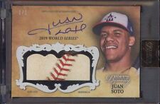 Juan Soto 2019 World Series Game-Used Ball 2021 Topps Dynasty Auto Card #1/5