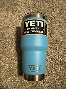 YETI Rambler REEF BLUE 30oz Tumbler w/ Magslider Lid New Limited Edition