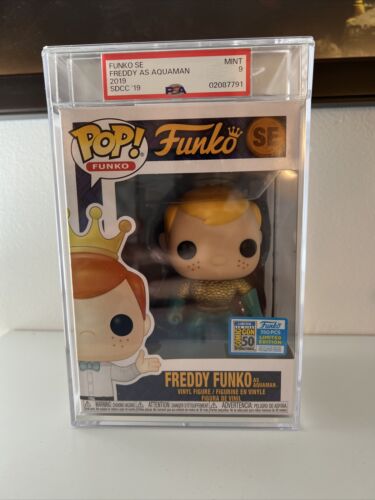 Funko Pop! Vinyl - Freddy Funko as Aquaman - PSA Mint 9 - Exc 350 Piece