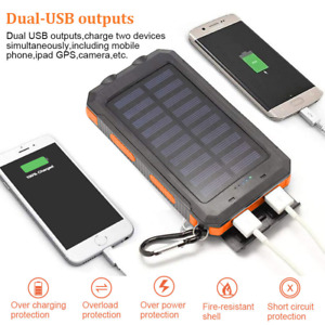 Super 10000000mAh USB Portable Charger Solar Power Bank for Cell Phone 2024 New