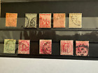 Cape of Good Hope Group of 10 loose stamps  Scott Cat 34/64  1882-1902