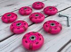 16Pack Roller Blade Pink Light-Up Wheels 76mm 85A With Abec-9 Bearings