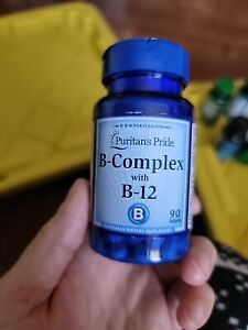 Puritan's Pride Vitamin B-Complex and Vitamin B-12 - 90 Tablets
