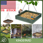 Kingsyard Tray Bird Feeder Recycled Plastic Hanging Platform Seed Feeder 3.5 LBS