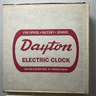 Dayton electric wall Clock General Time School Classroom 70s 80s Black 5H350D