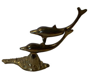 New ListingBrass Dolphins Sculpture Made In India @6” Tall