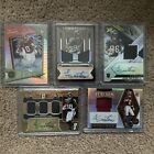 (5) Football Card John Metchie III Rookie Auto Jersey Patch # Lot
