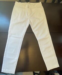 Nili Lotan | Tel Aviv Pant Cotton Chino White Size 4 Very Clean Issue 2609988