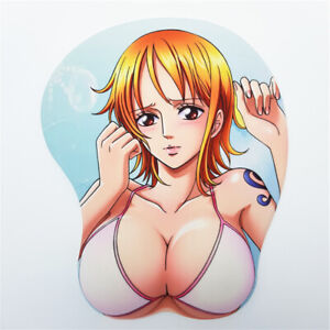 One Piece Nami Anime 3D Breast Chest Mouse Pad For cs go Gaming Mouse Mat