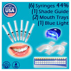Teeth Whitening Laser UV Led Light Kit Tooth Whitener 44% CP Peroxide Gel Bleach