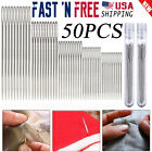 50PCS Large-Eye Needles with Storage Tube for Hand Sewing Stitching Craft 5-Size