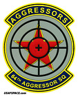 USAF 64TH AGGRESSOR SQ-64 AGRS-AGGRESSORS-F-16-Nellis AFB-ORIGINAL VEL PVC PATCH