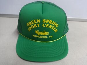 NWOT 1980's Green Spring Sport Center Boats Abingdon VA Snapback Cap Men