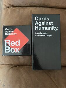 Cards Against Humanity Starter Set AND Red Box Expansion Pack Bundle