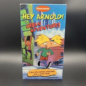 RARE Hey Arnold Urban Adventures VHS 1997 Orange Tape Nickelodeon