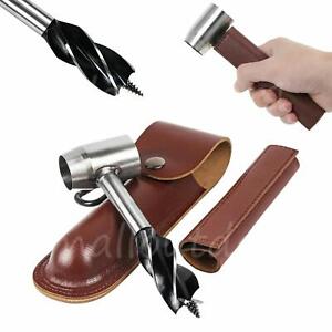 Manual Hand Auger Wrench Outdoor Survival Wood Drill Tool for Bushcraft Handyman