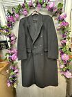 Vintage Wool Pea Coat Mens Size 44 REG Dark Gray Overcoat Lined Boston Trader