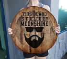 This Beard is Fueled By Moonshine Funny Hipster Style Drinking Bar Sign