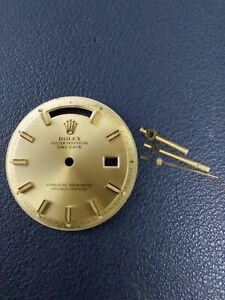 Rolex Champagne Wide Boy Day Date Dial with matching handset