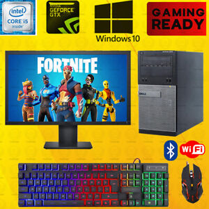 Fortnite Dell i5 Gaming Desktop PC Computer Nvidia GT1030 Win10 16GB bundle