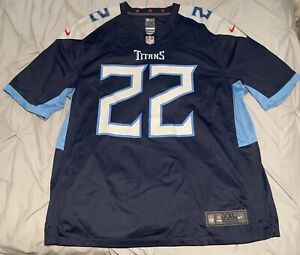 Derrick Henry #22 Tennessee Titans Men's Jersey Navy Blue Size 2XL (New No Tags)