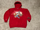 Vintage JNCO Jeans Hoodie Red Medium BMX 85 Graphic Front/Back Print MINT COND.
