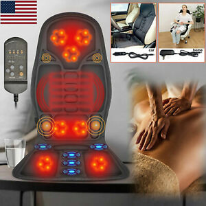 8Kinds Massage Seat Cushion Heated Back Neck Body Massager Chair For Home&Car