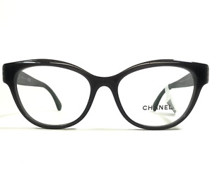 Chanel Eyeglasses Frames 3440-H c.1716 Polished Black Faux Pearls 51-16-140