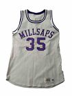 Vintage Millsaps #35 Basketball Jersey Size 46 White Purple CB5