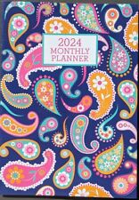 2024 Monthly Planner, Paisley, 9.5